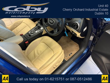 2014 Audi A3 1.4 Auto TFSI Hatchback. New NCT done before collection, Full Leather, Heated Seats, Panoramic Roof, Dual Climate Control, Reverse Camera, Parking Sensors, Full Electrics, Handsfree, and more. €12,950 thumbnail