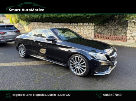 2017 Mercedes-Benz C Class C250d  AMG Premium Plus Convertible Automatic * AMG Styling  Pack with Red Fabric Roof * Bengal Red Leather Interior * Fully Serviced and Valeted * NCT to 02.2028 * 12 Month Premier Warranty * with