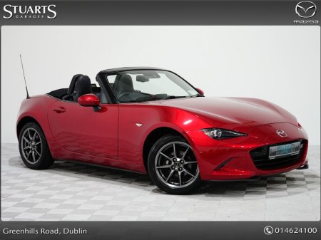 2017 Mazda MX-5 *SOLD DEPOSIT TAKEN*1.5P GT ROADSTER IN SOUL RED CRYSTAL WITH BLACK LEATHER. HEATED SEATS, 17” SMOKED ALLOYS, KEYLESS ENTRY, LANE DEPARTURE WARNING, B