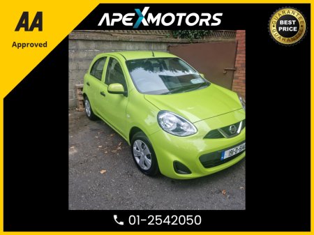 2019 Nissan March FINANCE ARRANGED * 1.2 AUTO * NCT MAR-27 * TAX OCT-25 * 2-KEYS * STAMPED SERVICE HISTORY * AA APPROVED * 101 SAFETY CHECKLIST * AUTOMATIC * IMMACULATE * LOW LOW KMs * 12-MONTH ROADSIDE ASSIST €10,249