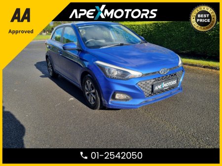 2018 Hyundai i20 FINANCE ARRANGED * 1.2 SE MPI 5DR * LOW LOW MILES * BEAUTIFUL BLUE * NEW NCT MAY-28 * IMMACULATE * STAMPED SERVICE HISTORY * AA APPROVED * 101 SAFETY CHECKLIST * TOP-SPEC 5DR HATCH * CRUISE CONTROL