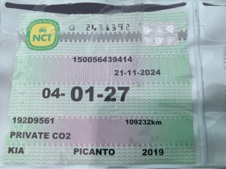 2019 Kia Picanto  €9,900