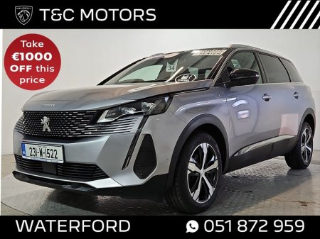 2023 Peugeot 5008 GT 1.5 Diesel Automatic, Reversing Camera, Half Leather Interior, Apple CarPlay & Android Auto €43,995