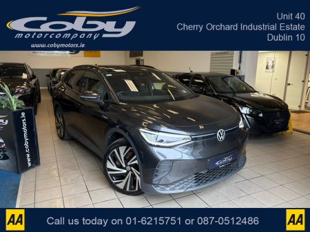 2022 Volkswagen ID.4 PRO 150 KW FAMILY 77KWH 204BHP PR PROPERF AUTO. 2Keys, 1/2 Leather, Full Electrics, Sat Nav, Dual Climate Control, Heated Seats, Cruise Control, Revers Cam, Parking Sensors, Handsfree, & more.