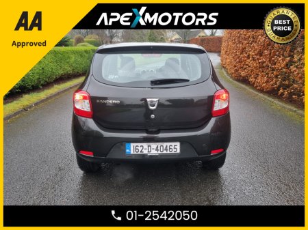 2016 Dacia Sandero FINANCE ARRANGED * 1.5DCI LAUREATE 90BHP * TOP SPEC WITH ALLOY WHEELS * NEW NCT JAN-27 * LOW  TAX  * RELIABLE  * ECONOMICAL * IMMACULATE * STAMPED SERVICE HISTORY * AA APPROVED * 101 SAFETY CHECKLIST €7,249 thumbnail