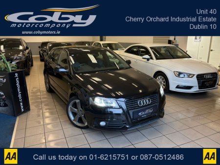 2013 Audi A3 1.4 S-line 5DR AUTO. New NCT Done Before Collection, Half Leather, Alloy Wheels, 2Keys, MFSW, Revers Camera, Parking Sensors, Dual Climate Control, Cruise Control, BT, Full Electrics, & more.
