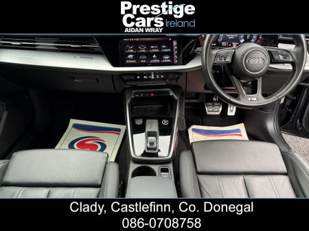 2022 Audi A3 1.4 45 TFSI E S LINE COMPETITION SPORTBACK BLACK EDITION,BODY KIT,DAYTONA GREY,XENON LIGHTS,AMBIENT LIGHTING,VIRTUAL COCKPIT,LEATHER,APPLE CAR PLAY,ONE OWNER,FULL AUDI HISTORY,HIGH SPEC €28,000 thumbnail