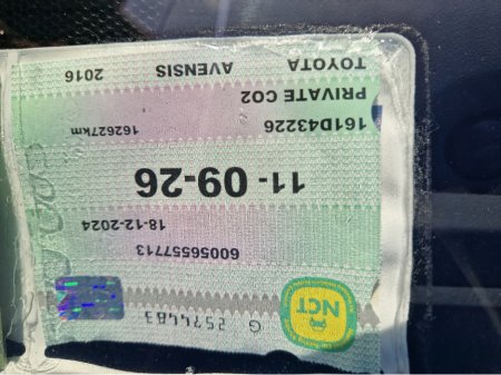 2016 Toyota Avensis 1.8 M/D LUNA 4DR AUTO €7,995 thumbnail