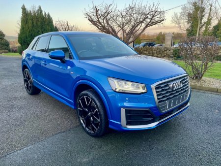 2018 Audi Q2 1.6 TDI S-LINE 115 BHP **VIRTUAL DASH**FLAT BOTTOM STEERING WHEEL**HALF LEATHER**SPRINT BLUE**FSH**MINT**