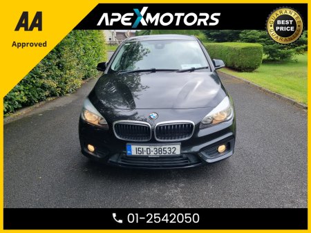 2015 BMW 2 Series Active Tourer FINANCE ARRANGED * 216D SE  * NEW NCT JUN-27 * LOW TAX JUL-25 * STAMPED SERVICE HISTORY * AA APPROVED * 101 SAFETY CHECKLIST * IMMACULATE * HEATED SEATS * COLOUR REVERSE CAMERA * TOP-SPEC 5DR MPV €9,949