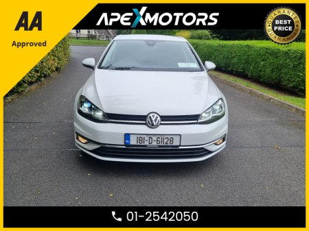2018 Volkswagen Golf FINANCE ARRANGED * 1.4 HIGHLINE  * AUTOMATIC * NEW NCT SEP-27 * LOW TAX * AA APPROVED  * 101 SAFETY CHECKLIST * 12-MONTH ROADSIDE ASSIST  * IMMACULATE * TOP-SPEC * LOW LOW KMs * ADAPTIVE CRUISE €19,949