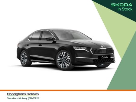 2025 Skoda Octavia Selection+ 2,0 TDI 115hp manual in Black Magic Pearlescent w/ Tinted glass In Stock