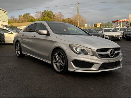 2015 Mercedes-Benz CLA Class ( 152 REG ) PANORAMIC SUNROOF AMG INTERIOR CLA180 HALF LEATHER HEATED  SEATS , PRIVACY GLASS REV CAMERA ALLOYS - €18,950