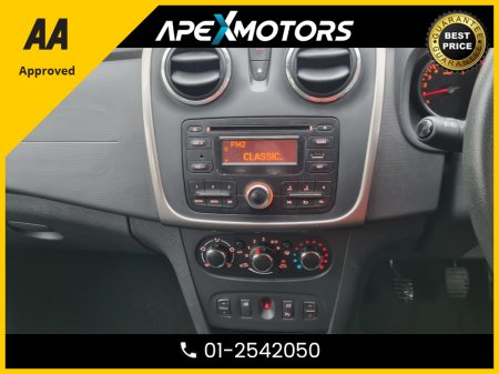 2016 Dacia Sandero FINANCE ARRANGED * 1.5DCI LAUREATE 90BHP * TOP SPEC WITH ALLOY WHEELS * NEW NCT JAN-27 * LOW  TAX  * RELIABLE  * ECONOMICAL * IMMACULATE * STAMPED SERVICE HISTORY * AA APPROVED * 101 SAFETY CHECKLIST €7,249 thumbnail
