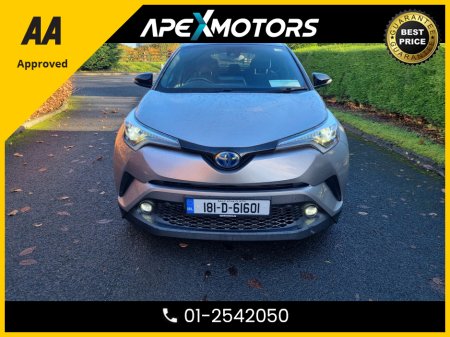 2018 Toyota C-HR FINANCE ARRANGED * TOP SPEC  * DYNAMICS 120BHP HEV 5DR AUTO * NEW NCT NOV-27 * IMMACULATE * 5-STAMPS SERVICE HISTORY * AA APPROVED * 101 SAFETY CHECKLIST * AUTOMATIC * HEATED SEATS * COLOUR REVERSE CA €17,449