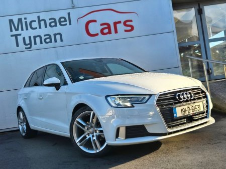 2018 Audi A3 1.4 Petrol S Line Hatch Automatic(150bhp) 18'' Alloys, Sat Nav, Camera, Cruise Control €20,888