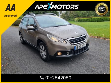2016 Peugeot 2008 FINANCE ARRANGED * ACTIVE 1.6 BLUE HDI * AA APPROVED * 101 SAFETY CHECKLIST * IMMACULATE * TOP-SPEC 5DR HATCH * CRUISE CONTROL and SPEED LIMITER * NCT AUG-26 * LOW TAX *12-MONTH ROADSIDE ASSIST €6,949