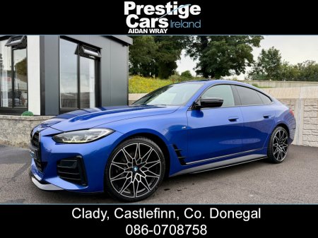 2022 BMW 4 Series 420 D M SPORT AUTO GRAN COUPE 5DR 190 BHP,M PERFORMANCE BODY KIT,PORTIMAO BLUE,FULL LEATHER,HEATED SEATS,HEATED STEERING WHEEL,XENONS,REVERSE CAMERA,PRIVACY GLASS,MASSIVE SPEC,ONE OWNER,FBMWSH