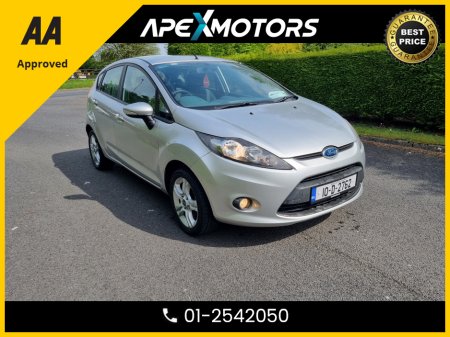 2010 Ford Fiesta IMMACULATE * RELIABLE  * 1.25 82PS 5DR PETROL * IRISH CAR FROM NEW * NEW NCT FEB-27 * STAMPED SERVICE HISTORY * AA APPROVED * 101 SAFETY CHECKLIST * LOW TAX * 12-MONTH ROADSIDE ASSIST * CAREFUL OWNER