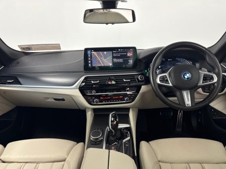 2022 BMW 5 Series 530E HYBRID M SPORT NEW NCT**19"MATTE BLACK ALLOYS**PANORAMIC SUNROOF**FRONT HEATED ELECTRIC SEATS**AMBIENT LIGHTING**APPLE CARPLAY**REVERSE CAMERA**PARKING SENSORS**DRIVE MODES**FINANCE AVAILABLE** €37,995 thumbnail