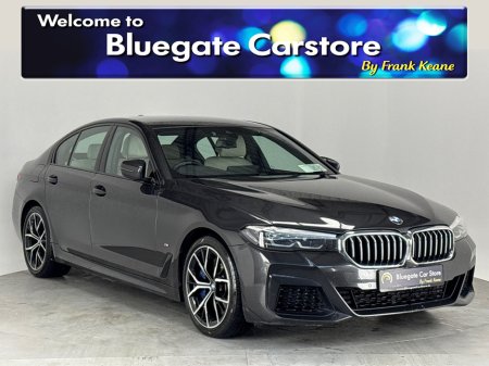 2021 BMW 5 Series 530D XDRIVE M SPORT**HEATED MULTIFUNCTIONAL STEERING WHEEL**FRONT HEATED ELECTRIC MEMORY SEATS**TOUCH SCREEN INFOTAINEMNT**REVERSE CAMERA**PARKING SENSORS**APPLE CARPLAY**CREAM LEATHER INTERIOR** €42,795