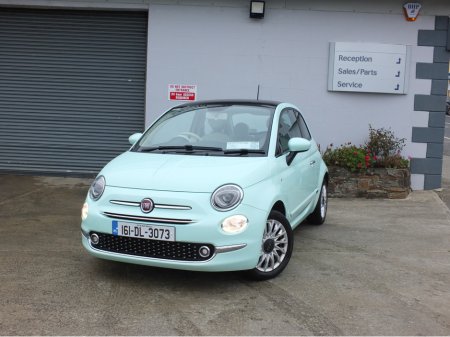 2016 Fiat 500 1.2 8V 69BHP LOUNGE S4 2DR €8,150