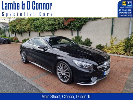 2017 Mercedes-Benz S Class S 500 COUPE AMG LINE ****  OBSIDIAN BLACK / BLACK LEATHER **** 20