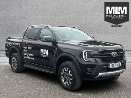2025 Ford Ranger Wildtrack 2.3 PHEV 281ps (V) Price Ex VAT *Power Roller canopy & Factory fit Towbar *