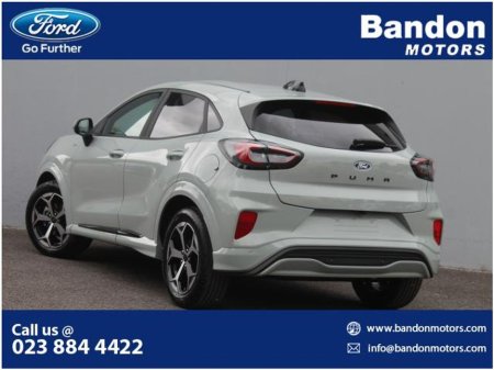 2025 Ford Puma ST-Line 1.0L EcoBoost Hybrid (mHEV) 125PS 6-SPD *NEW PUMA - NEW COLOUR* Looks SAVAGE in Cactus Grey. Visit our showrooms to see for yourself. €33,825