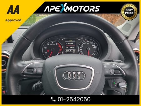 2014 Audi A3 FINANCE ARRANGED * NEW NCT JAN-27 * IMMACULATE * STAMPED SERVICE HISTORY * AA APPROVED * 101 SAFETY CHECKLIST * AUTOMATIC (DSG) * HEATED SEATS * COLOUR REVERSE CAMERA * LOW KMs * ADAPTIVE CRUISE €12,449 thumbnail