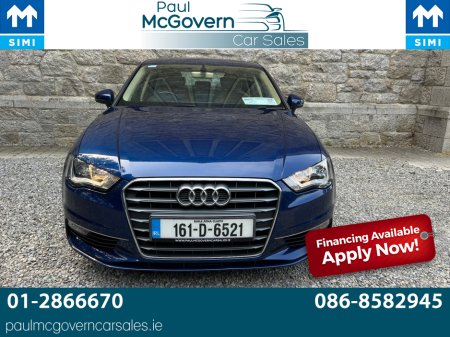 2016 Audi A3 SAL 1.6 TDI 110 SE 4DR**//*€180 ROAD TAX**//**WARRANTY**//**TRADE IN ACCEPTED**//**METALLIC BLUE**//**ALLOYS**//**AIR CON**//**FINANCE ARRANGED! €13,999