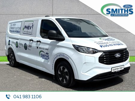 2025 Ford Transit Custom DCIV TREND 2.5 232PS PHEV LWB **IN STOCK 6 SEATS CREW CAB** €46,000