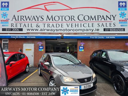 2015 SEAT Ibiza * 1.4 * MANUAL * 5DR * AIRCON * ALLOYS * FOGS * €9,500