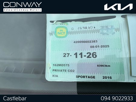 2016 Kia Sportage GSE 1.7 5DR €16,000 thumbnail