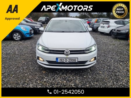 2019 Volkswagen Polo FINANCE ARRANGED * 1.0 NEW MODEL 5DR * NEW NCT JUN-27 * IMMACULATE * STAMPED SERVICE HISTORY * AA APPROVED * 101 SAFETY CHECKLIST * AUTOMATIC * COLOUR REVERSE CAMERA * TOP-SPEC 5DR HATCH * LOW LOW KMs €16,449