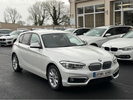 2018 BMW 1 Series STYLE 2.0 AUTO * 3 STAGE HEATED SEATS, SERVICE BOOK PRESENT WITH 4 SERVICE STAMPS, REAR VIEW CAMERA, PARKING SENSORS FRONT & REAR, ADAPTIVE CRUISE CONTROL, PART LEATHER TRIM, 2 KEYS, ISOFIX, * €18,950