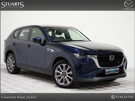 2023 Mazda CX-60 2.5 PHEV 327PS EXCLUSIVE LINE, COMFORT PACK, *DEEP CRYSTAL BLUE WITH BLACK LEATHER, ADAPTIVE CRUISE CONTROL WITH PILOT ASSIST, ADAPTIVE LED HEADLIGHTS