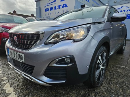 2019 Peugeot 3008 1.5 BLUEHDI ALLURE S/S AUTOMATIC NCT 10/27 TAX €190 PER YEAR FINANCE AVAILABLE FROM €90 PER WEEK 2 KEYS/ SAT NAV/ BLUETOOTH/ USB/ AUX/ MOTORISED TAILGATE/ ALLOYS/ HISTORYC CHECKED €19,950