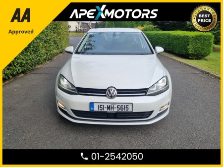 2015 Volkswagen Golf FINANCE ARRANGED * LOW LOW KMs * NEW NCT SEP-26 * AUTOMATIC * AA APPROVED  * 101 SAFETY CHECKLIST * IMMACULATE * COLOUR REVERSE CAMERA * TOP-SPEC 5DR HATCH * LOW LOW MILES * 01-2542050 €13,449
