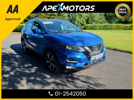 2019 Nissan Qashqai FINANCE ARRANGED * 1.3 PETROL  * TOP -SPEC TEKNA DIG-T * PANORAMIC SUNROOF * NEW NCT JUN-27 * 5-STAMPS SERVICE HISTORY * AA APPROVED * 101 SAFETY CHECKLIST * IMMACULATE * HEATED SEATS * COLOUR REVERSE €17,749