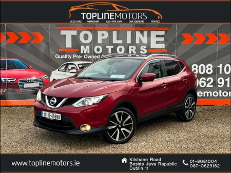 2017 Nissan Qashqai ==1.5 DCI TEKNA //FULL LEATHER//PAN ROOF//HEATED SEATS== €11,950 thumbnail
