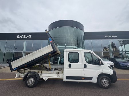 2019 Peugeot Boxer +Vat @ 23% BLUE HDI 335 L3 CRC 3 seater *SMALL MILEAGE*. Cab storage tools & equipment. Tipper. Small mileage. Aluminium body. 1 year Cvrt test. Mint €17,900