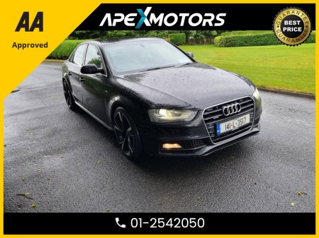 2014 Audi A4 2.0 TDI S LINE QUATTRO 177PS 4DR * FINANCE ARRANGED * 2.0 TDI S LINE QUATTRO 177PS 4DR * NCT JAN-26 * LOW TAX * AA APPROVED * 101 SAFETY CHECKLIST * IMMACULATE * TOP-SPEC * CRUISE CONTROL 01-2542050 €12,749