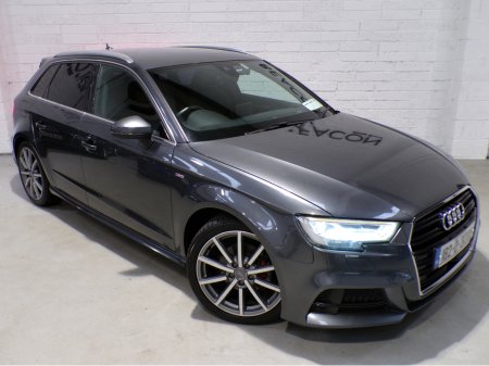 2018 Audi A3 *S-LINE SPORTBACK*FACELIFT EDITION*AUTO*HEATED LEATHER ELECTRIC S-LINE SEATS*VIRTUAL DASH*PARKING SENSORS WITH COLOUR CAMERA*APPLE-CAR PLAY*ANDROID AUTO*ADAPTIVE CRUISE CONTROL*18