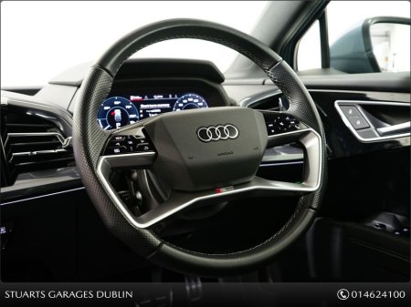 2025 Audi Q4 e-tron S/LINE SPORTBACK 45 – BIGGER BATTERY* Q4 E-TRON SLINE SUV: TYPHOON GREY METALLIC WITH FULL BLACK LEATHER, 20” ALLOYS, HEATED SEATS, REVERSING CAMERA €49,945 thumbnail