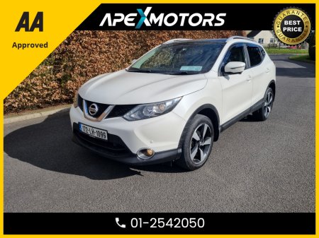 2017 Nissan Qashqai FINANCE ARRANGED *TOP-SPEC N-CONNECTA DCI * PANORAMIC SUNROOF * 360 Deg CAMERA * NEW NCT JUL-27 * NEW MODEL  * AA APPROVED  * 101 SAFETY CHECKLIST * 12-MONTH ROADSIDE ASSIST  * IMMACULATE *EVERY EXTRA €14,449