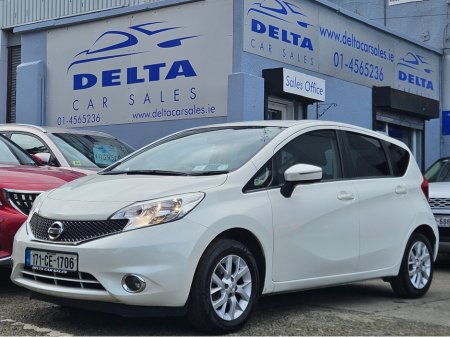 2017 Nissan Note SV 1.2 PETROL 98BHP NCT 03/27 TAX 02/26 FINANCE AVAILABLE @ €45 PER WEEK SERVICE HISTORY/ BLUETOOTH/ HISTORY CHECKED €9,950