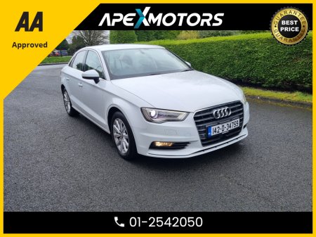 2014 Audi A3 Saloon FINANCE ARRANGED * TOP SPEC * CREAM LEATHER INTERIOR * NEW NCT JAN-27 * IMMACULATE * STAMPED SERVICE HISTORY * AA APPROVED * 101 SAFETY CHECKLIST * AUTOMATIC (DSG) *HEATED SEATS *COLOUR REVERSE CAMERA €13,249 thumbnail