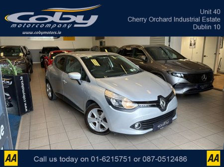2015 Renault Clio IV DYNAMIQUE 1.2 PET 7 4DR PETROL MANUAL. Irish Owned Car With NCT & Tax, Reverse Camera, Hands Free, 2 Keys, Air Conditioning, Service History, Folding Rear Seats, Alloy Wheels, and more.