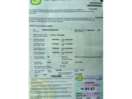 2008 Toyota Yaris 1.0 VVTI 5DR NEW NCT €2,950 thumbnail